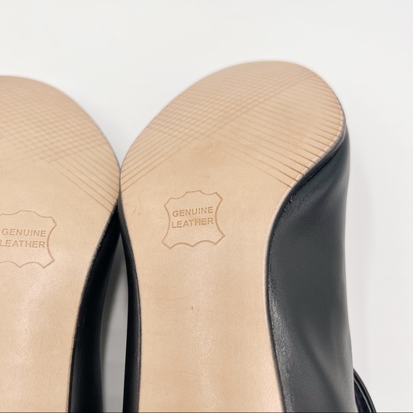 8.5W 8.5 WIDE Capezio Jr. Footlight Style # 550 Black Character Dance Shoes - Picture 12 of 14